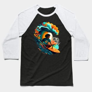 Surfing Colors Baseball T-Shirt